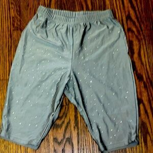 Gray biker shorts, size small worn